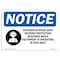 Signmission OSHA Sign, 18" H, 24" W, Rigid Plastic, Hazardous Noise Area Hearing Sign With Symbol, Landscape OS-NS-P-1824-L-13321 - alternate 1